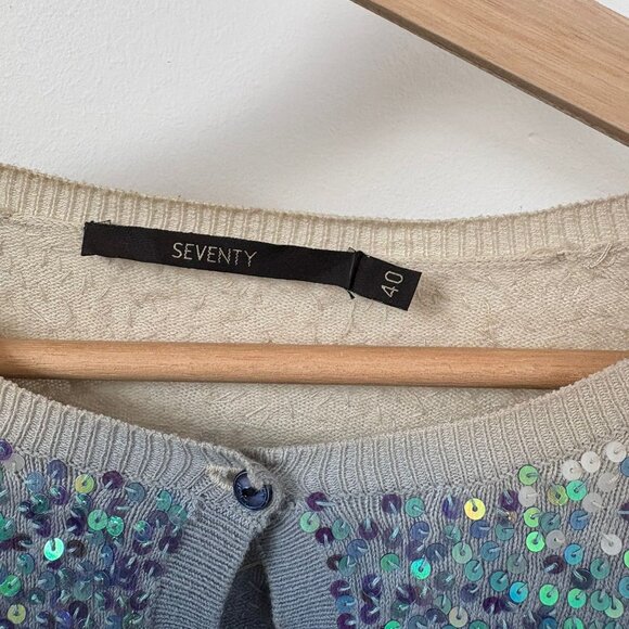 sequinned, gradient cardigan - Picture 3 of 4